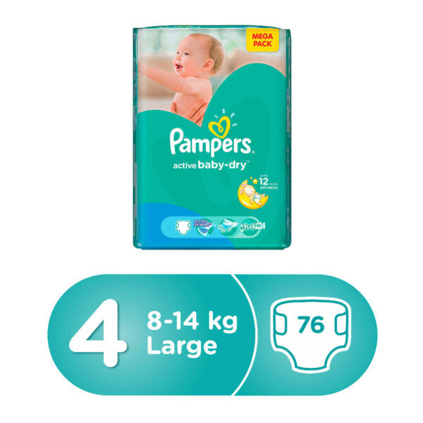Pampers Active Baby-Dry size 4, 8-14 kg