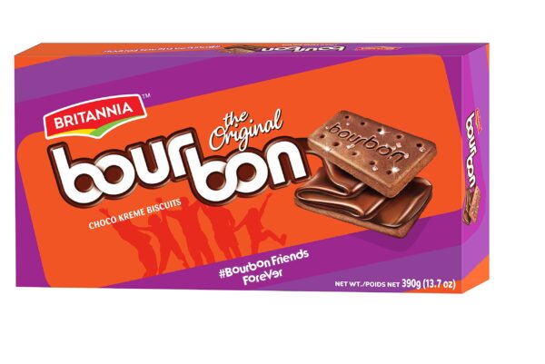 Britannia Bourbon Choco Kreme Biscuits, 13.7 OZ